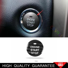 For Lexus GX460 2010-2022 Real Carbon Fiber One-Click Startup Cover Trim 1PCS