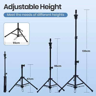 NEVERLAND BEAUTY & HEALTH 80-130cm Puppenkopfständer Perückenständer für Frisierköpfe Halter Wig Stand