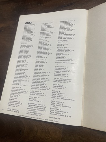 CANBERRA BOTANIC GARDENS. GROWING NATIVE PLANTS. VOL. 1, 1971. - Foto 8 di 9