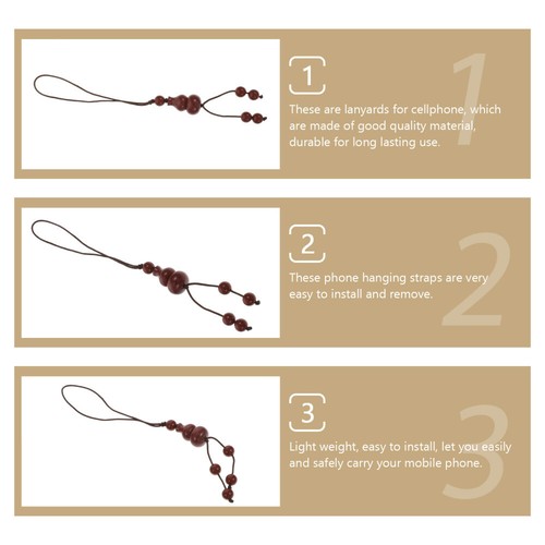 2 Pcs Mobile Phone Ornaments Practical Lanyards Camera Hanging Rope - Zdjęcie 12 z 12