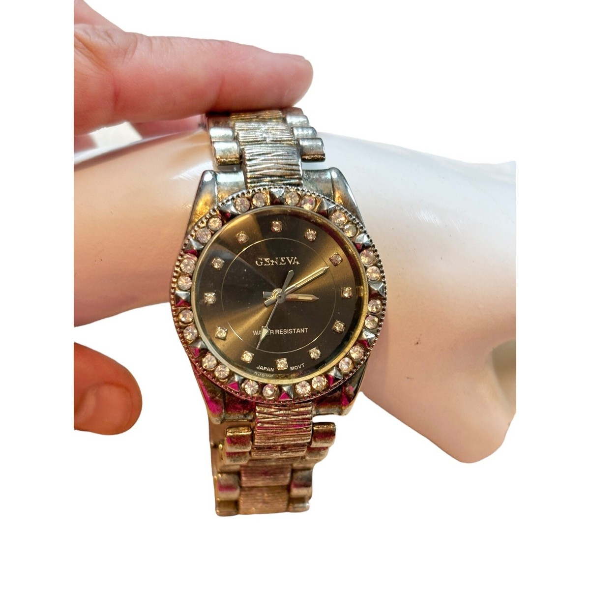 Geneva Gold and Silver Women\'s Watch with Crystal Accents Geneva Women main image 4