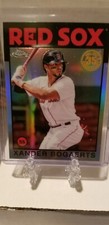 2021 Topps Chrome Xander Bogaerts 1986 35th Anniversary refractor card Red Sox