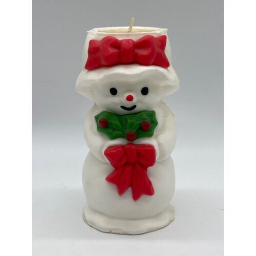 Vintage Chritmas Candle Mrs Snowlight Avon Frosty - Picture 1 of 3