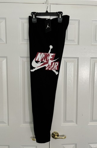 Nike Air Jordan Boy's Jumpman Embroidered Jersey / Jogger BLACK Set XL 18 20 NWT - Picture 10 of 16
