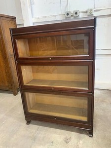 Antique Mahogany Lawyer S Barrister Bookcase 3 Stack Units Ebay