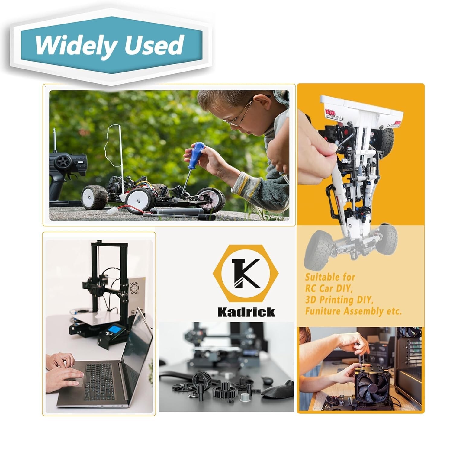 Versatile 2000PCS Metric Machine Screws Kit - Grade 10.9 Alloy Steel Quality