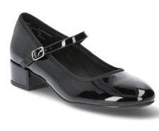 Madden NYC by Steve Madden Black Faux Patent Mary Jane Platform Heels Size 10