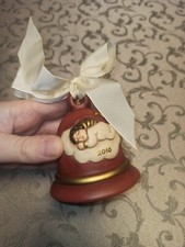 Thun Campana Campanella  Natale 2010 Rossa  Rosso Angelo Nuvola Fiocco Stelle 