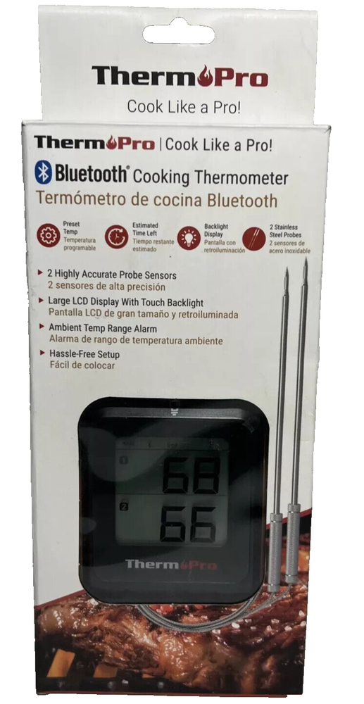ThermoPro TP920W 650FT Wireless Bluetooth Meat Thermometer with Dual Probes