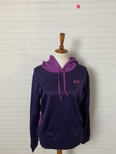 Under Armour Hoodie Women s Pullover Hooded Sweatshirt Size M Purple Logo