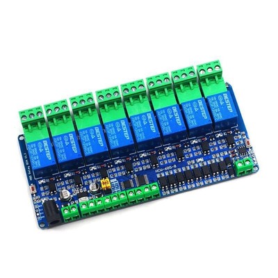 8 Channel RS485 Modbus RTU Relays Module 12V for Electrical Engineers