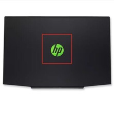 HP Pavilion 15-CX TPN-C133 Black Upper Cover Top Case Green Logo