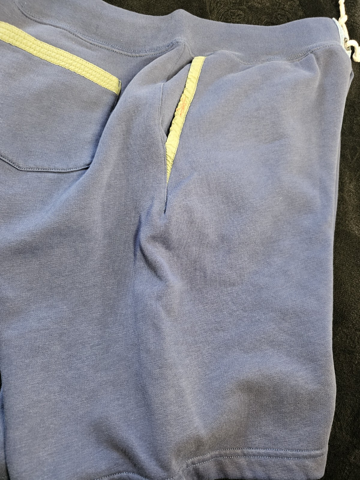 FILA Polo Ralph Lauren PRL Rowing Academy Cove pantaloncini sudore pile blu navy 2XL XXL nuovi con etichette