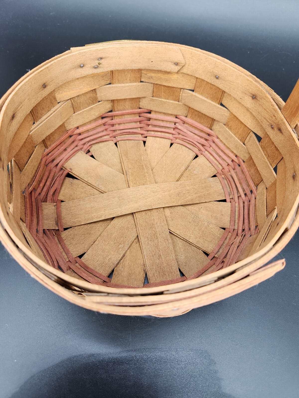 Longaberger 1985 Red Christmas Collection Cookie Basket 5th Edition