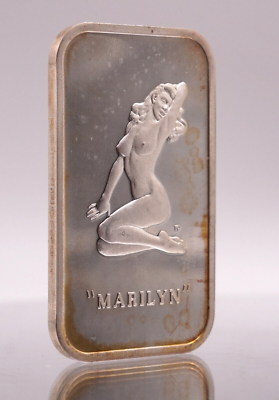 1973 MARILYN MONROE #09905 Colonial Mint 1oz 999 FINE Silver art