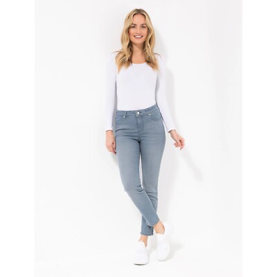 ANNI FOR FRIENDS Jeanshose 4-Pocket-Style knöchellang schmales Bein 44