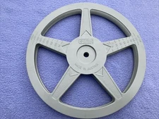 + V Rare Grey Plastic Standard 8mm Reel - Eumig - Austria - 400ft Capacity Min +