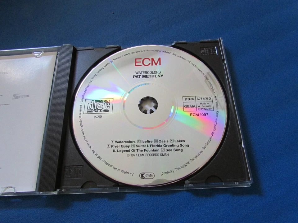 CD - Pat Metheny - Watercolors - 827 409-2 1977 - neuwertiger Zustand - Bild 2 von 3