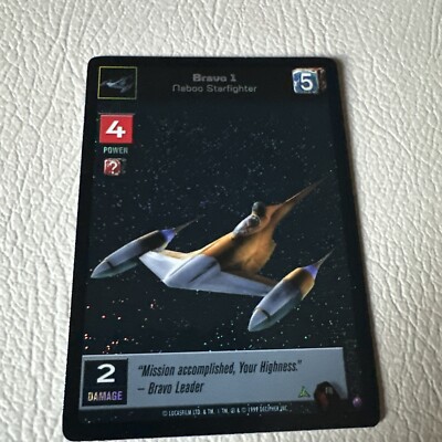 1999 Young Jedi CCG Menace Of Darth Maul Foil #F8 Bravo 1