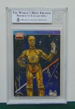 MOEBIUS Jean Giraud Topps Star War Card AUTOGRAPHED SIGNED Beckett BAS C-3PO!
