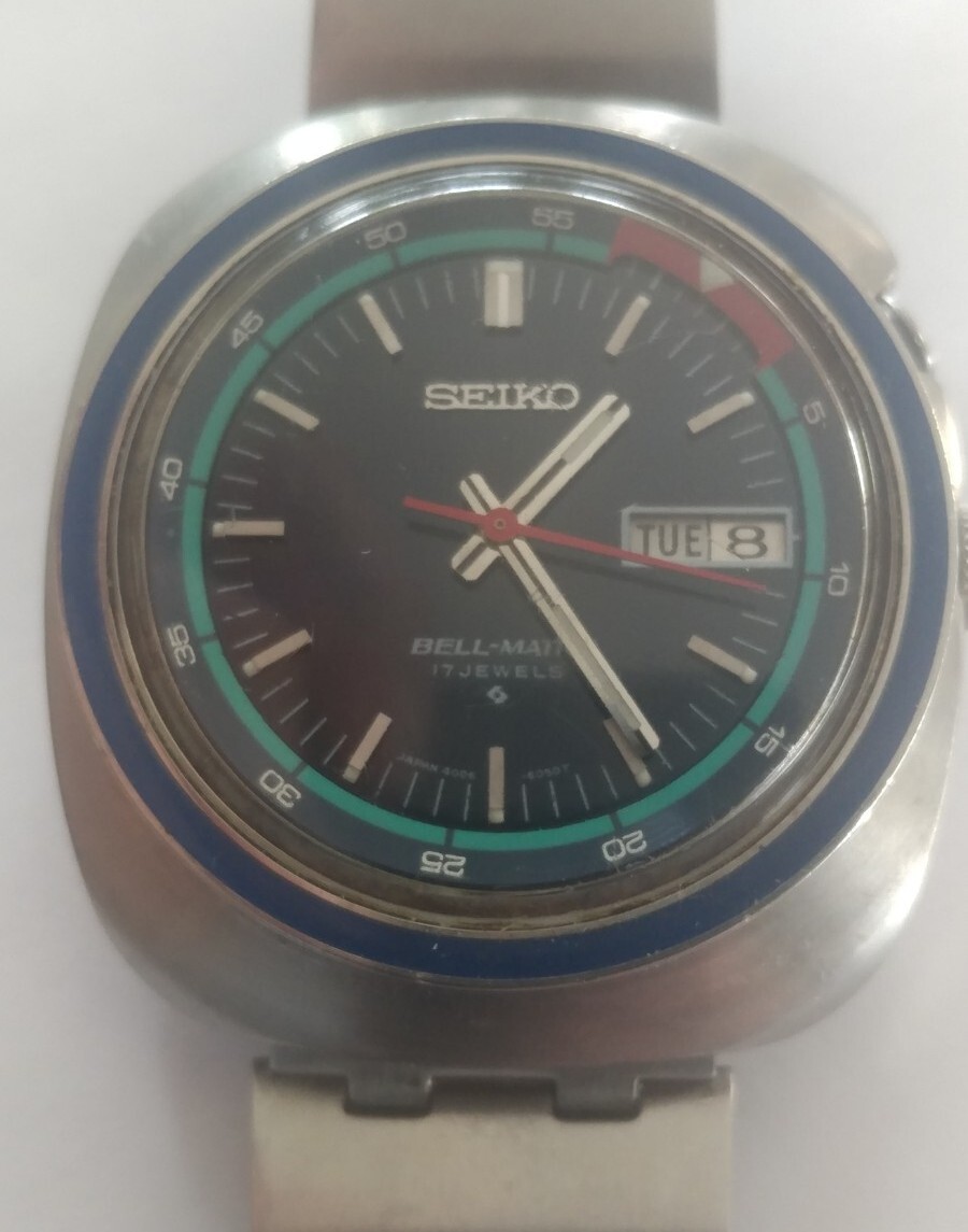 1973 SEIKO BELL-MATIC Watch Ref. 4006-6027 Automatic Alarm Vintage