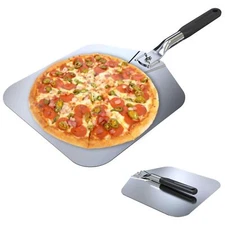 12-In Pizza Peel Aluminum Pizza Paddle with Foldable Handle Lightweight Pizza...