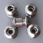 5 pair Ti Titanium Bolts Nuts fits Shimano FSA Sram Bike Crankset Chainring Set
