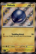 Voltorb Holofoil Shiny Rare SV: Paldean Fates 133/091 NM