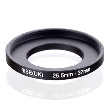 RISE UK 25.5mm-37mm 25.5-37 mm Step Up Ring Filter Adapter black 25.5-37