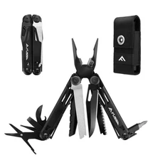 Multitool, 16-in-1 Multitools with Sheath, Stainless Steel EDC Multitool, Poc...