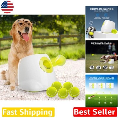 Automatic Dog Ball Launcher Large Dogs Rechargeable Interactive Fetch Toy