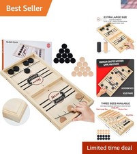 Ultimate Fast Sling Puck Game - Experience High-Speed Fun with Our Wooden Ai...