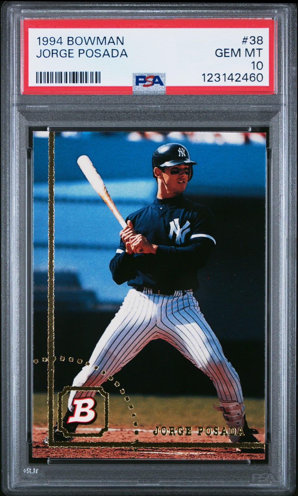 1994 BOWMAN #38 JORGE POSADA ROOKIE RC PSA 10