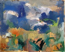 Modern Landscape Impressionism Abstract Oil Painting On Canvas 16x20 Original