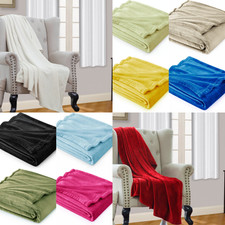 SMALL THROW FLANNEL FLEECE COSY TODDLER BED BLANKET BABY NURSERY SOFT PLUSH WARM