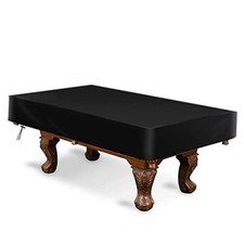 Billiard Pool Table Cover,Waterproof Fade Resistant 8FT: 100x56x8in Black