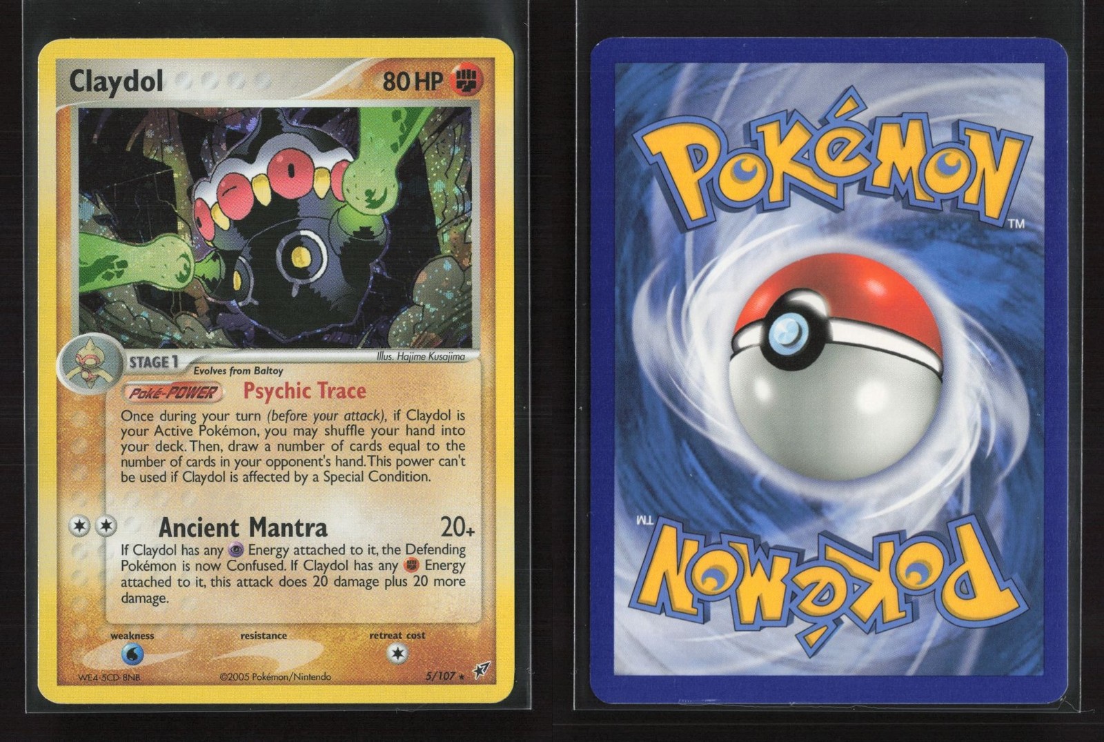 Claydol 5/107 Rare Holo Deoxys Pokemon NM