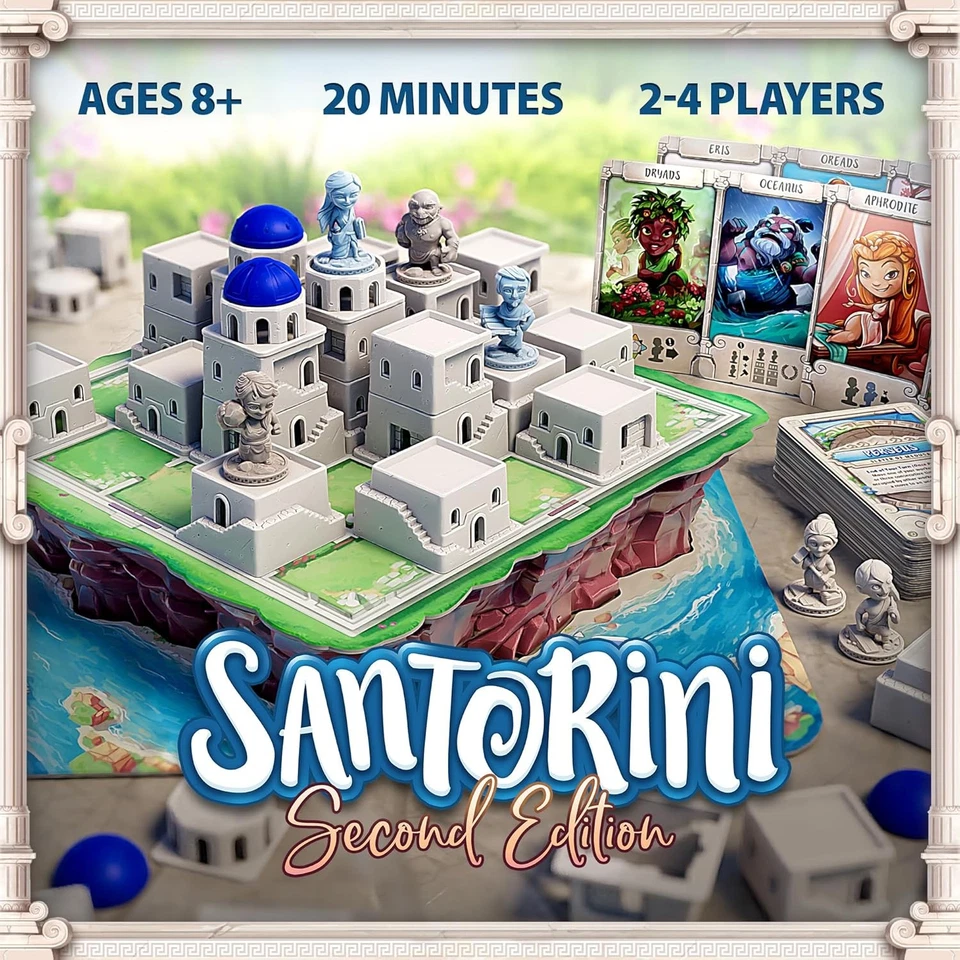 Santorini: Second Edition - an Elegant, Accessible Strategy Game Based in Greek  - Image 2 of 4