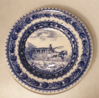 Baltimore & Ohio Railroad Porcelain Butter Pat by Lamberton