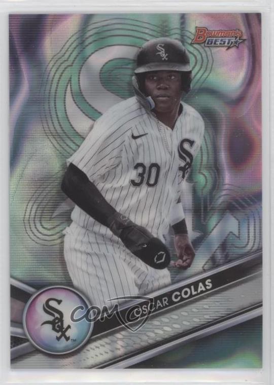 2022 Bowman's Best Top Prospects Aqua Lava Refractor /199 Oscar Colas #TP-28 fm0