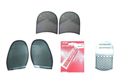 Soles & Heel Repair KIT GRIP BLACK MENS with Glue & Scraper SOLD IN PAIRS