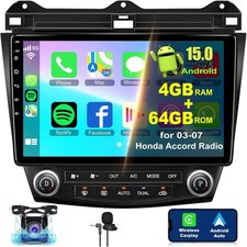 4GB 64GB 4-core Car Radio for Honda Accord 2003 2004 2005 2006 2007 Wifi GPS FM