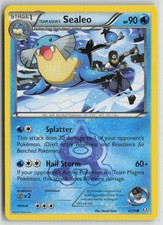 Team Aqua's Sealeo 4/34 Common Double Crisis Pokemon Moderately Played
