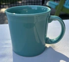 Post 86 Fiesta Ware Tourquoise 12 Ounce Java 3 5/8th" Mug Very Good Used Cond.