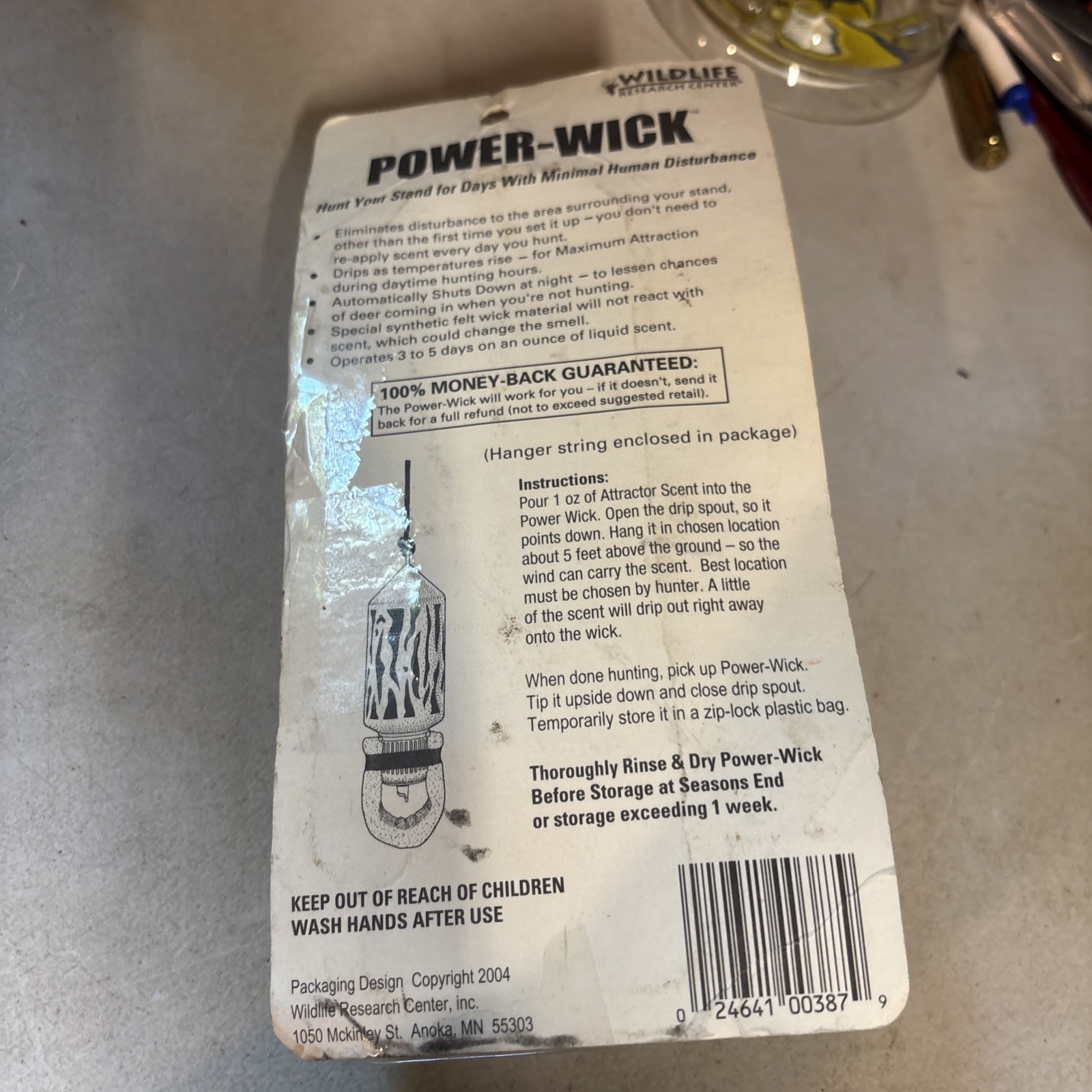 Wildlife Research Center Key-Wick High-Intensity Scent Dispenser NOS