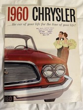 Original 1960 Chrysler Car Sales Brochure Windsor Saratoga New Yorker Original 1960 Chrysler Car Sales Brochure Windsor Saratoga New Yorker