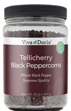 Tellicherry Peppercorn, Whole Black Pepper, Steam Sterilized Black Peppercorn...