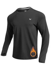 NORTHYARD Mens Running Shirt Thermal Long Sleeve Base Layer Fleece Lined Cold...