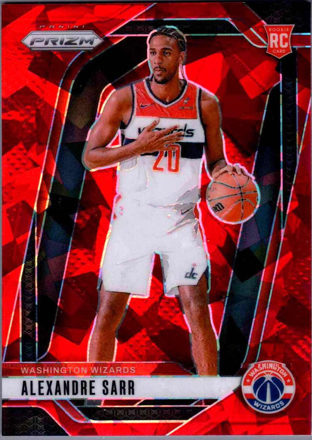 2024-25 Panini Prizm - Alexandre Sarr #264 Red Ice Prizm (RC)
