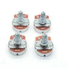 4PCS Guitar Large Potentiometer Audio Volume Taper Long 18mm Shaft A500K B500K